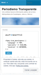 Mobile Screenshot of periodismotransparente.wordpress.com