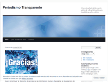 Tablet Screenshot of periodismotransparente.wordpress.com