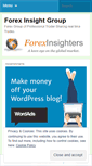 Mobile Screenshot of forexinsightchannel.wordpress.com