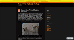 Desktop Screenshot of christiebanks.wordpress.com