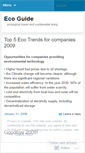 Mobile Screenshot of ecoguide.wordpress.com
