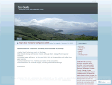 Tablet Screenshot of ecoguide.wordpress.com