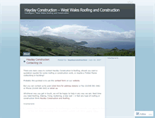 Tablet Screenshot of haydayconstruction.wordpress.com