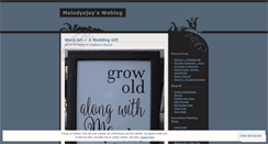 Desktop Screenshot of melodyejoy.wordpress.com