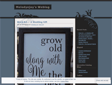 Tablet Screenshot of melodyejoy.wordpress.com