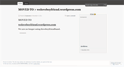 Desktop Screenshot of iloveboyfriendband.wordpress.com