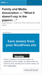 Mobile Screenshot of familyandmedia.wordpress.com