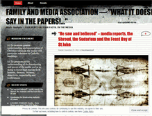 Tablet Screenshot of familyandmedia.wordpress.com