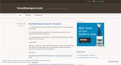 Desktop Screenshot of funwithsnapcircuits.wordpress.com