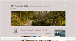 Desktop Screenshot of mrrommie.wordpress.com