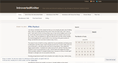 Desktop Screenshot of introvertedknitter.wordpress.com