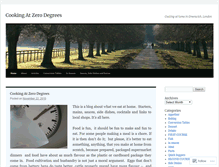 Tablet Screenshot of cookingatzerodegrees.wordpress.com