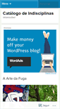 Mobile Screenshot of catalogodeindisciplinas.wordpress.com