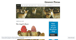 Desktop Screenshot of groverpress.wordpress.com