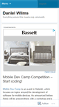 Mobile Screenshot of danielwilms.wordpress.com
