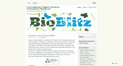 Desktop Screenshot of bioblitzcanterburyccuni.wordpress.com