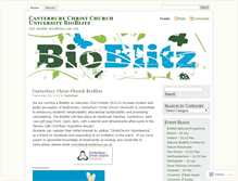 Tablet Screenshot of bioblitzcanterburyccuni.wordpress.com