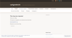 Desktop Screenshot of carlgombrich.wordpress.com