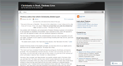Desktop Screenshot of christianityisdead.wordpress.com