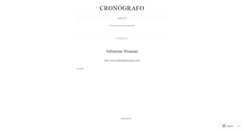 Desktop Screenshot of cronografo.wordpress.com