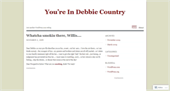 Desktop Screenshot of debbiecountry.wordpress.com
