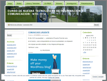 Tablet Screenshot of ntic2010.wordpress.com