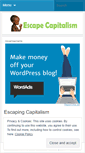 Mobile Screenshot of escapecapitalism.wordpress.com