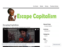 Tablet Screenshot of escapecapitalism.wordpress.com