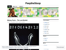 Tablet Screenshot of peepthestoop.wordpress.com