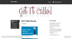 Desktop Screenshot of getitcalled.wordpress.com