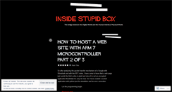 Desktop Screenshot of insidestupidbox.wordpress.com