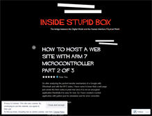 Tablet Screenshot of insidestupidbox.wordpress.com