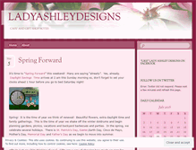 Tablet Screenshot of ladyashleydesigns.wordpress.com