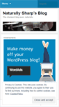 Mobile Screenshot of naturallysharp.wordpress.com