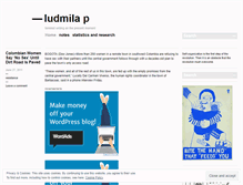 Tablet Screenshot of ludmilap.wordpress.com