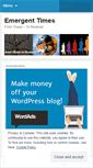 Mobile Screenshot of emergenttimes.wordpress.com