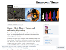 Tablet Screenshot of emergenttimes.wordpress.com