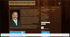 Desktop Screenshot of muslipowerxtra.wordpress.com