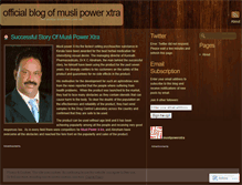 Tablet Screenshot of muslipowerxtra.wordpress.com