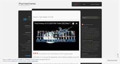 Desktop Screenshot of iplayvideogames.wordpress.com