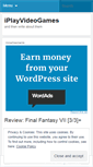 Mobile Screenshot of iplayvideogames.wordpress.com