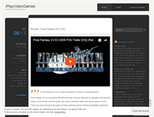 Tablet Screenshot of iplayvideogames.wordpress.com