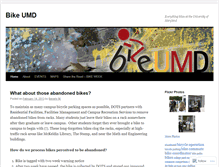 Tablet Screenshot of bikeumd.wordpress.com