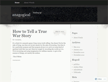 Tablet Screenshot of anagogical.wordpress.com