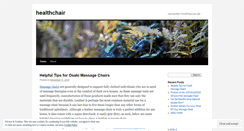Desktop Screenshot of healthchair.wordpress.com