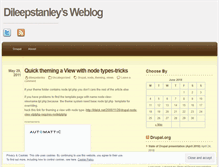 Tablet Screenshot of dileepstanley.wordpress.com