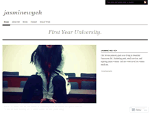 Tablet Screenshot of jasminewyeh.wordpress.com