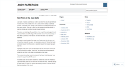 Desktop Screenshot of andypmusic.wordpress.com