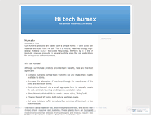 Tablet Screenshot of hitechhumax.wordpress.com