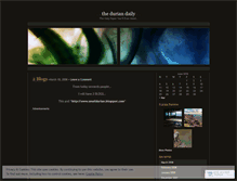 Tablet Screenshot of duriandaily.wordpress.com